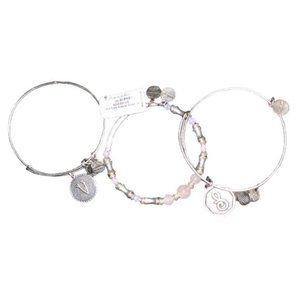NWT Alex and Ani Set of 3 Bracelets Russian Silver Energy